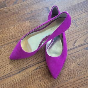 Sears magenta pink flats